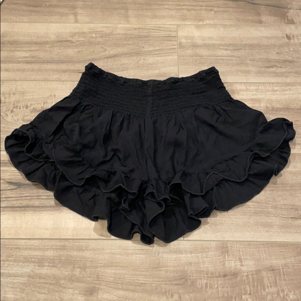 Hollister Black Smocked Flow Shorts